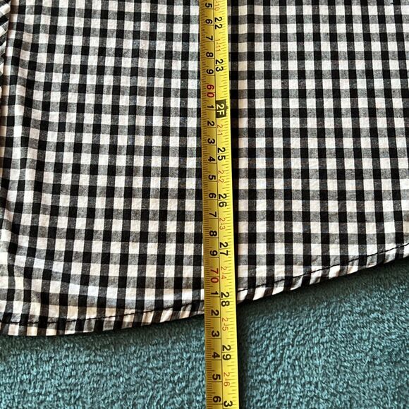 Eighty Eight Platinum Mens Shirt Medium Black White Checks Cotton NWOT Button - Picture 9 of 11